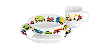TESCOMA Jídelní souprava BAMBINI, autíčka, 3 ks