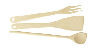 TESCOMA Sada 3 ks - vařečka, obracečka, vidlička WOODY