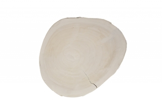 Dřevěná podložka Paulownia 35x2 cm bílá