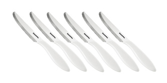 TESCOMA Nůž jídelní PRESTO 12 cm, 6 ks, bílá