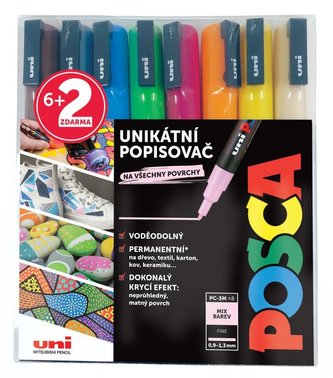 Posca Sada popisovačů 0,9-1,3 mm - Summer 6 + 2 ks zdarma Posca Sada popisovačů 0,9-1,3 mm - Summer 6 + 2 ks zdarma