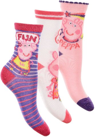 SADA 3 KS PONOŽKY PEPPA PIG - velikost 31-34