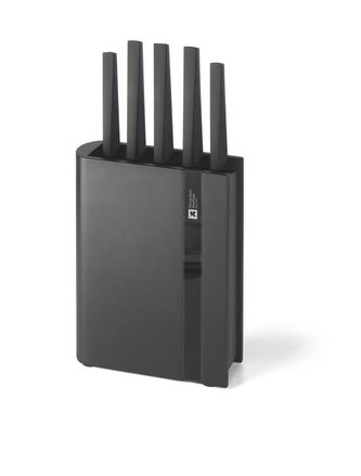 BLOK NA NOŽE EDGE S 5KS NOŽŮ, ČERNÁ - doprava zdarma