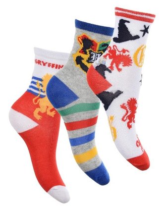 SADA 3 KS PONOŽKY HARRY POTTER - velikost 27-30