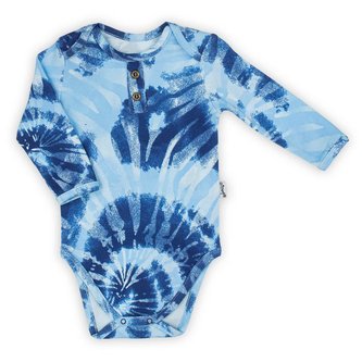 Kojenecké body s dlouhým rukávem Nicol Tomi modrá - velikost 80 (9-12m)