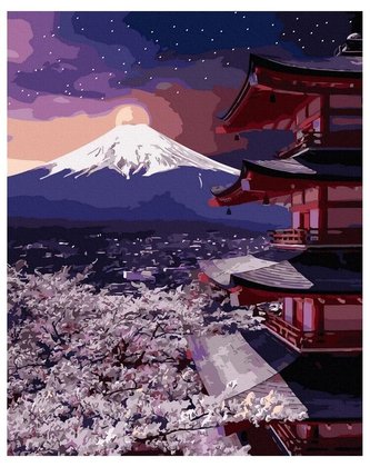 Malowanie po numerach - Góra Fuji... 40x50cm