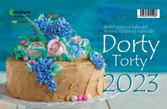 Kalendář 2023 Dorty, stolní, týdenní, 214 x 140 mm