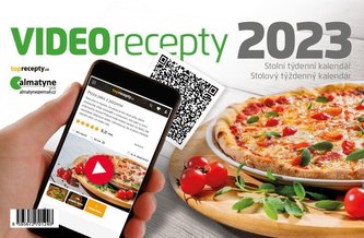 Kalendář 2023 Videorecepty, stolní, týdenní, 214 x 140 mm