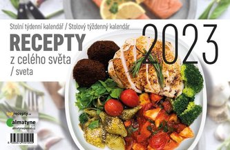 Kalendář 2023 Recepty z celého světa, stolní, týdenní, 214 x 140 mm