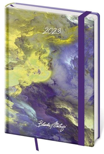 Diář 2023 denní A5 Vario - Matragi Blooming s gumičkou