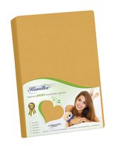 Prostěradlo jersey - hořčicová - 90x200 cm