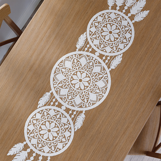 Žakárový běhoun ALIA 140x36 cm bílá MyBestHome