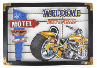 Plechový obraz BEST IN TOWN 55x2x39 cm MyBestHome