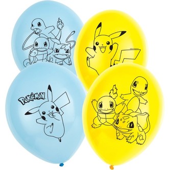 Pokémon balónky 6 ks 27,5 cm Amscan