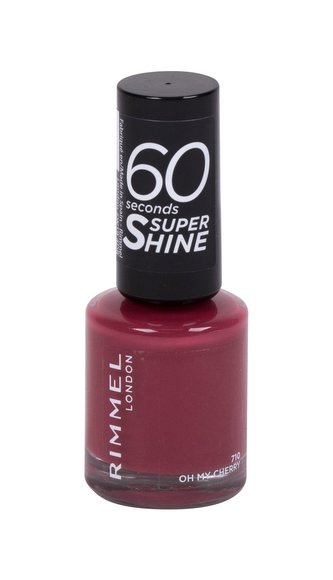 Rimmel London 60 Seconds Lak na nehty Super Shine 8 ml 710 Oh My Cherry pro ženy