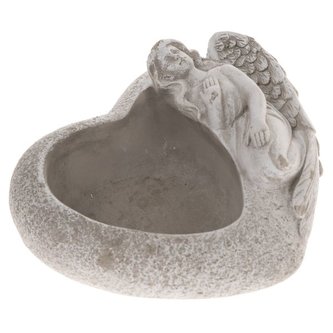 Betonový obal na květináč - srdce, 0/12