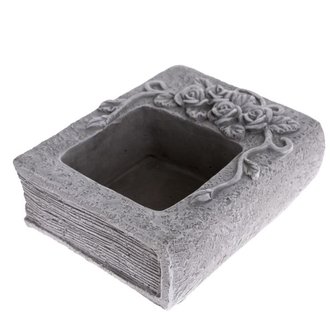 Betonový obal na květináč - kniha, 0/8