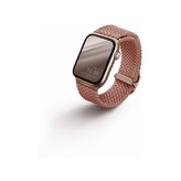 UNIQ Aspen Braided řemínek pro Apple Watch 45/44/42mm růžově zlatý