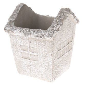 Betonový obal na květináč - domek, 16