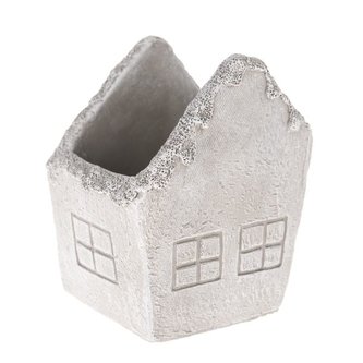 Betonový obal na květináč - domek, 24