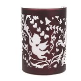 Skleněný svícen s LED světlem, 0/72