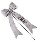 Polyresinová mašle - zápich, 12/144