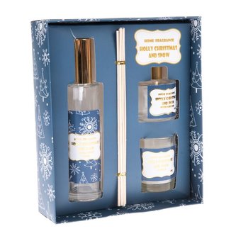 Vonný sprej +  difuzér + svíčka - Vánoce a sníh, 1/12
