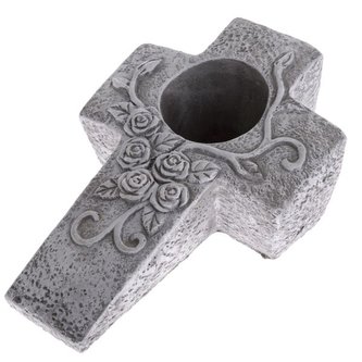 Betonový obal na květináč - kříž, 0/6