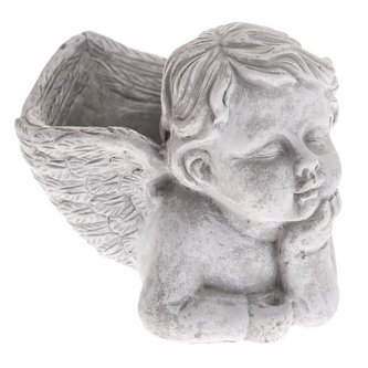 Betonový obal na květináč - anděl, 0/12