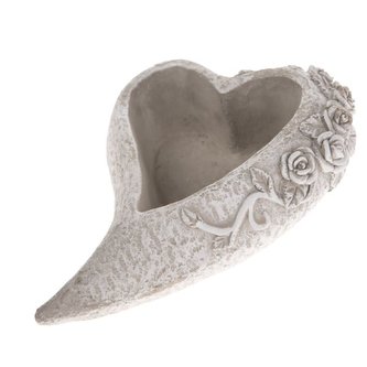 Betonový obal na květináč - srdce, 0/16