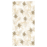 Ubrus vánoční  120 x 180 cm, zlaté hvězdy