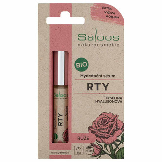 Saloos naturcosmetic Bio Hydratační sérum na rty – Růže 7 ml