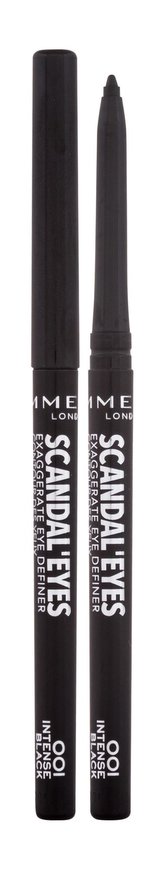 Rimmel London Scandal Eyes Tužka na oči Exaggerate Eye Definer 0,35 g 001 Intense Black pro ženy