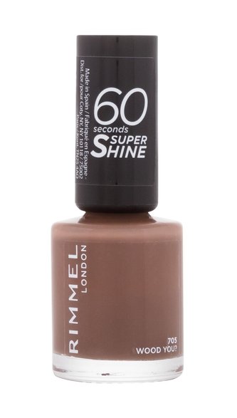 Rimmel London 60 Seconds Lak na nehty Super Shine 8 ml 705 Wood You? pro ženy