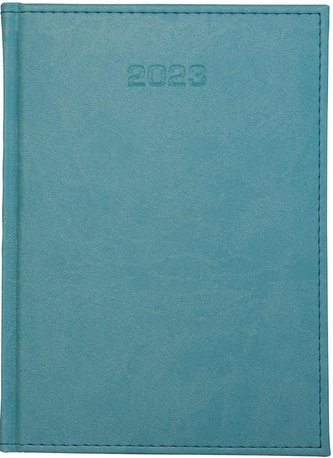 Kalendarz 2023 Dzienny A5 Vivella turkus ANIEW