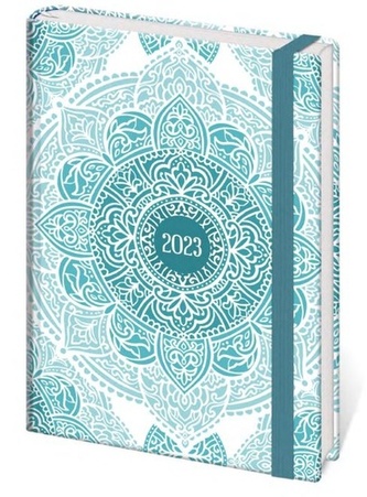 Diář 2023 A6 LYRA týdenní s gumičkou Mandala