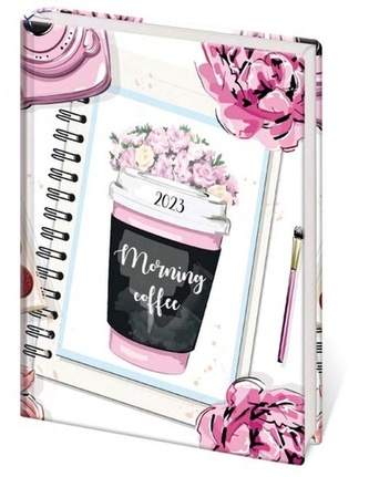 Diář 2023 B6 LYRA denní Coffee