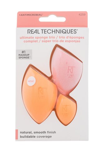 Real Techniques Ultimate Sponge Trio houbička na make-up Miracle Complexion Sponge 1 ks + houbička na make-up Mini Miracle Complexion Sponge 1 ks + houbička na pudr Miracle Powder Sponge 1 ks