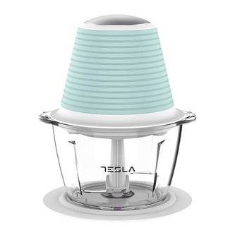 Sekáček potravin Tesla, FC510BWS, skleněná nádoba 1,2 l, nerezové čepele, 400 W