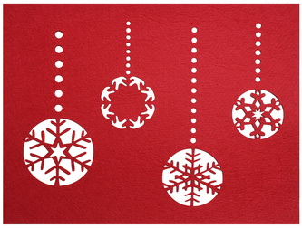 Prostírání NATALE I. červená 30x40 cm Mybesthome