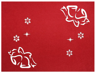 Prostírání NATALE III. červená 30x40 cm Mybesthome