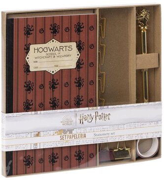 Blok A5 Harry Potter: Bradavice blok-propiska-páska-klipy-spony (14,8 x 21 cm)