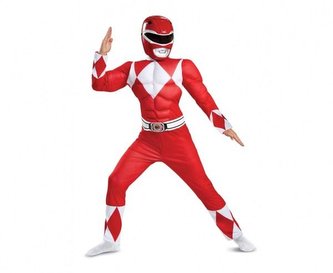 Strój Red Ranger Classic Muscle Power Rangers M