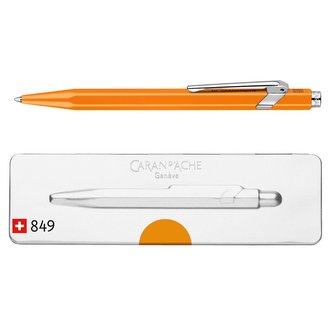 Kuličkové pero "849 Popline", oranžová, CARAN D'ACHE 849.530