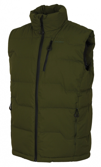 Pánská péřová vesta Deep M tm. zelená - XXL