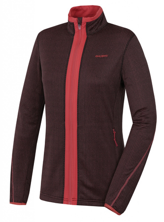 Dámská mikina na zip Artic Zip L tm. šedá/tl. vínová - XL