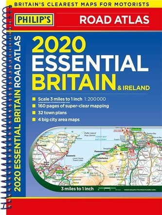 Philip's 2020 Essential Road Atlas Britain and Ireland