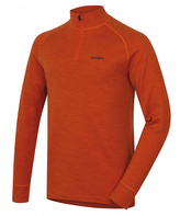 Pánská merino mikina Aron Zip M cihlová - XXL