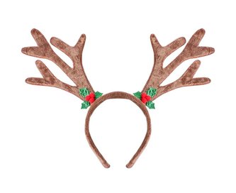 Čelenka sob rohy -  hnědé