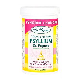 Vláknina Psyllium DÓZA, 240 g Dr. Popov